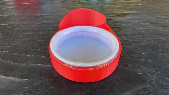 Strawberry Red Leopard Gecko food bowl calcium dish & water dish